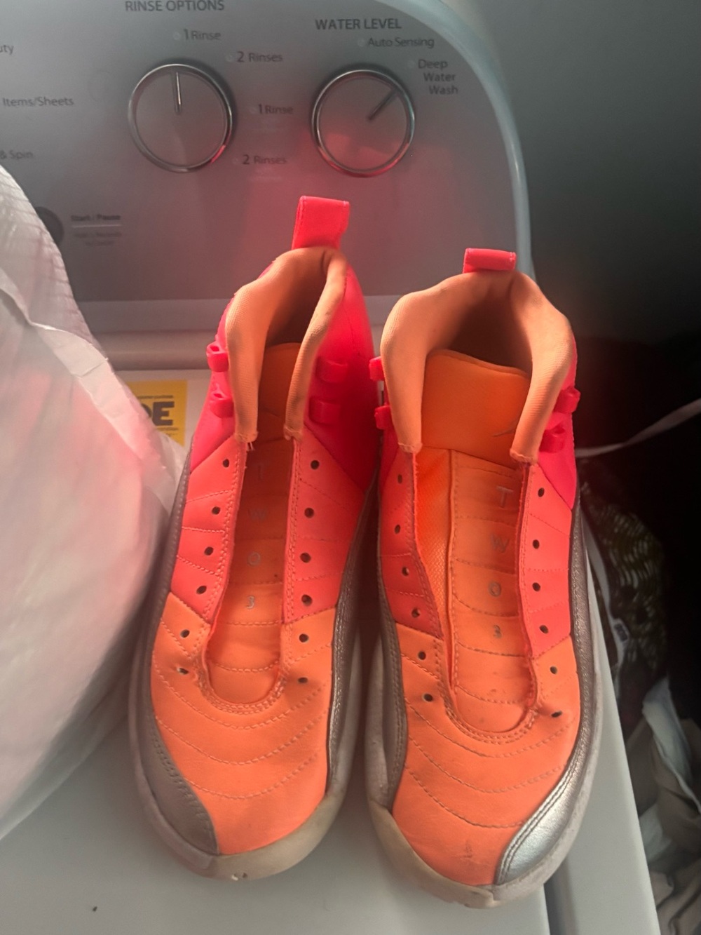 Jordan sneakers pink and orange